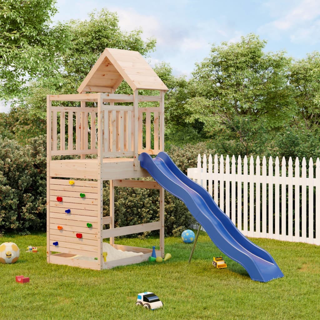 Outdoor Playset Solid Wood Pine