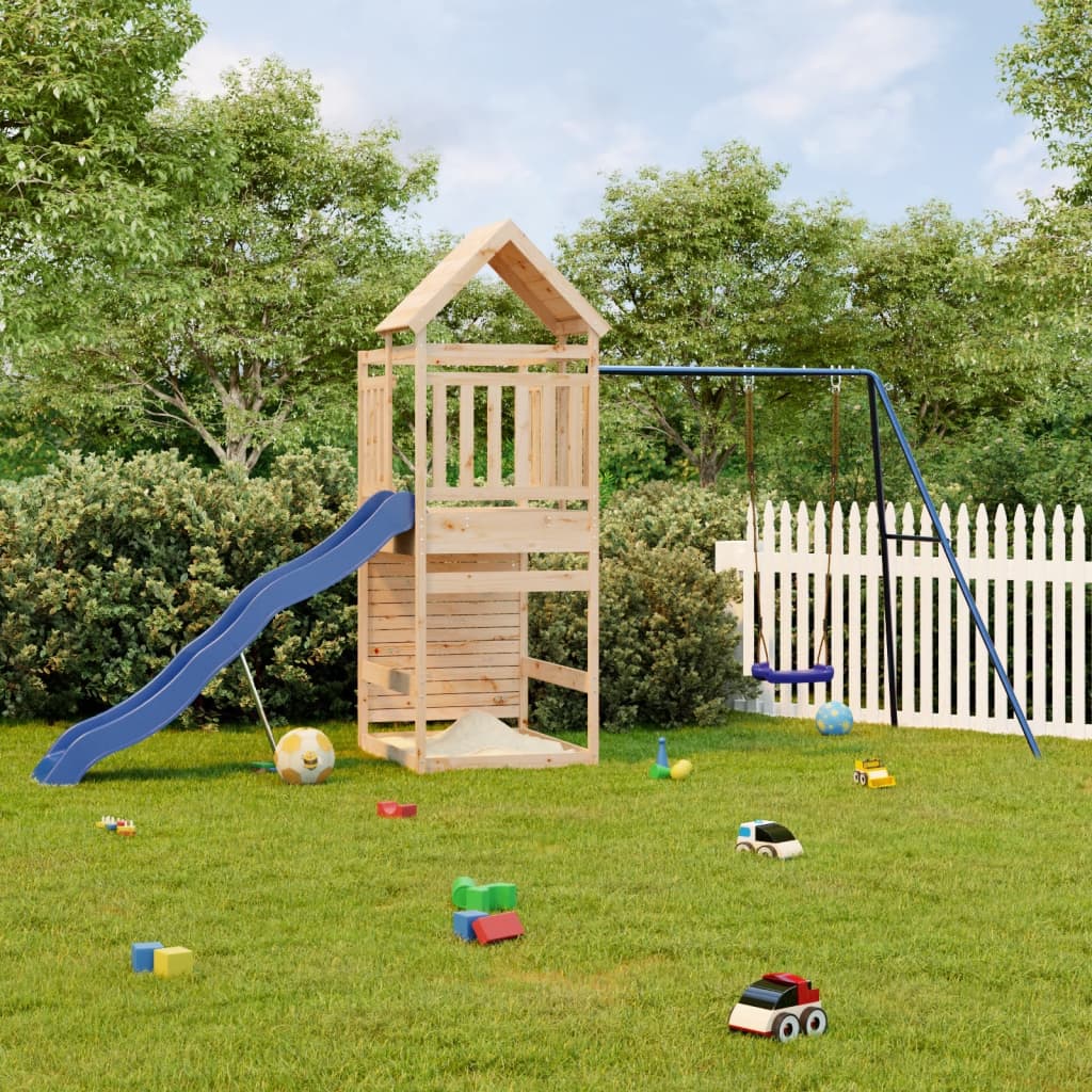 Outdoor Playset Solid Wood Pine