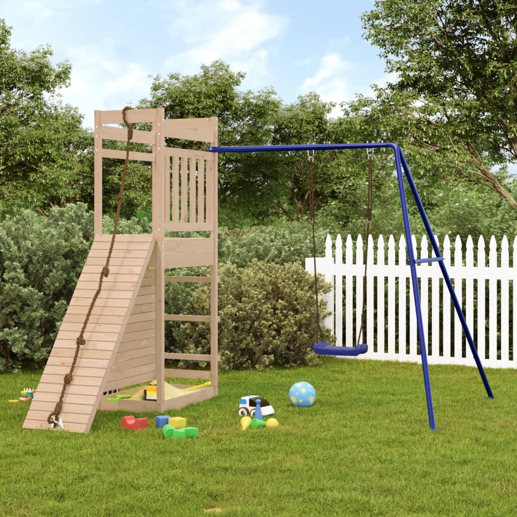 Outdoor Playset Solid Wood Pine