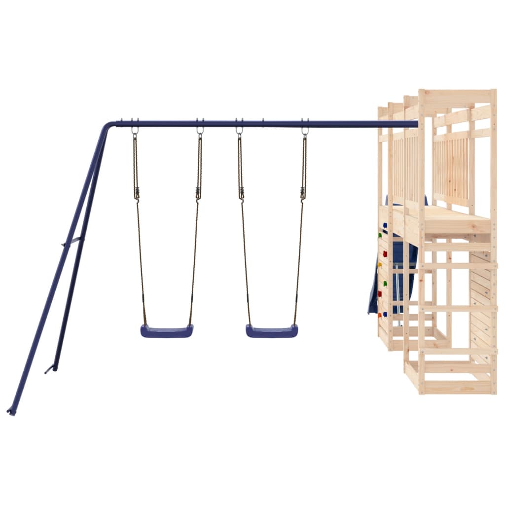 Outdoor Playset Solid Wood Pine