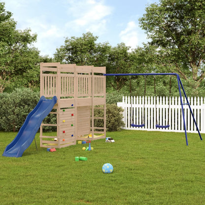 Outdoor Playset Solid Wood Pine