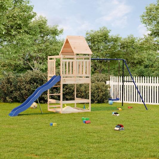 Outdoor Playset Solid Wood Pine