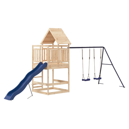 Outdoor Playset Solid Wood Pine