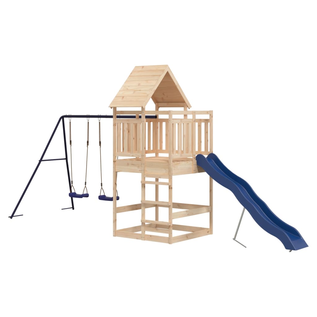 Outdoor Playset Solid Wood Pine