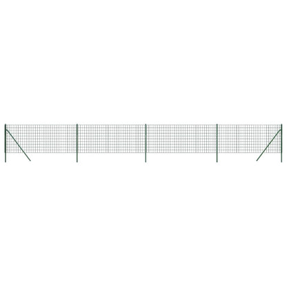 Wire Mesh Fence Green 0.8x10 m Galvanised Steel