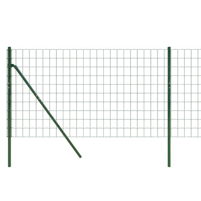 Wire Mesh Fence Green 0.8x10 m Galvanised Steel