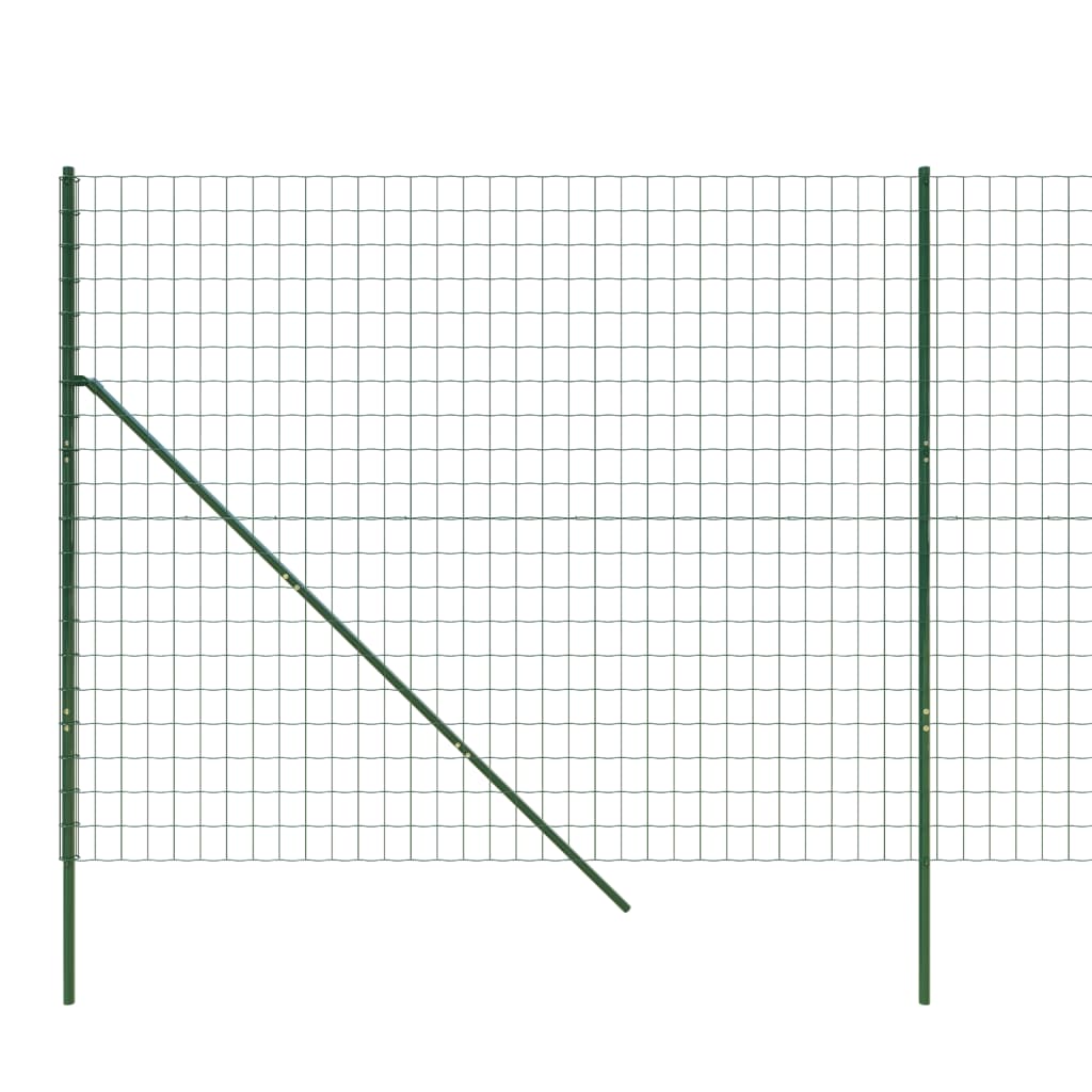 Wire Mesh Fence Green 2x25 m Galvanised Steel