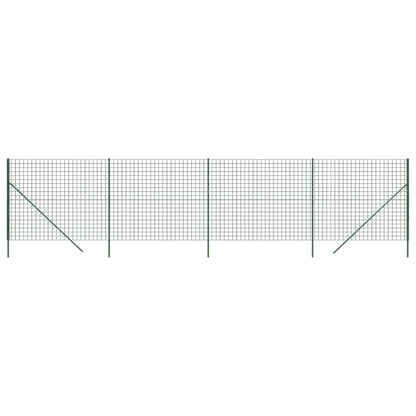 Wire Mesh Fence Green 1.6x10 m Galvanised Steel