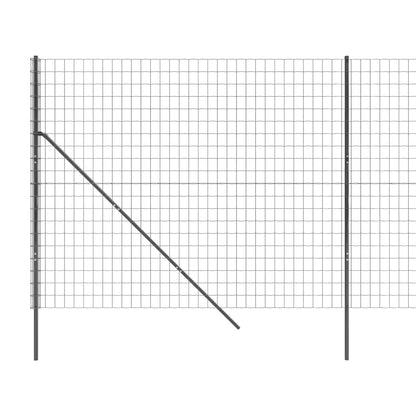 Wire Mesh Fence Anthracite 2x10 m Galvanised Steel