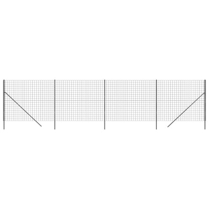 Wire Mesh Fence Anthracite 2.2x10 m Galvanised Steel