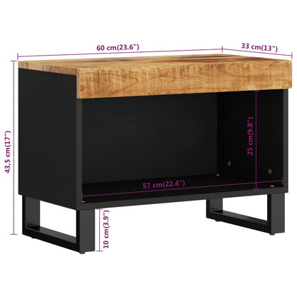 TV Cabinet 60x33x43.5 cm Solid Wood Mango