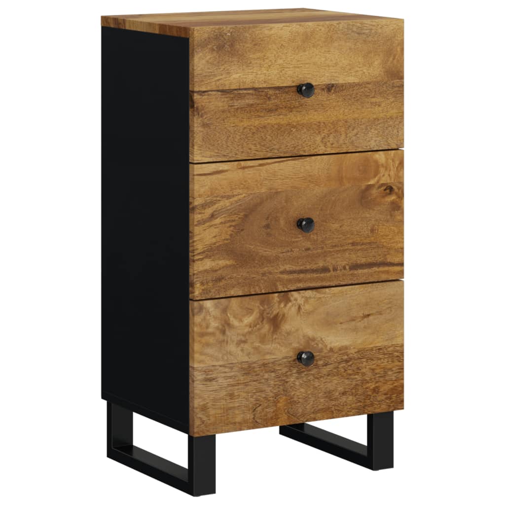 Sideboard with 3 Drawers 40x33.5x75 cm Solid Wood Mango