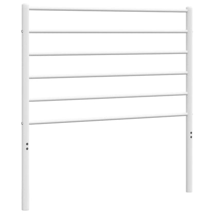 Metal Headboard White 90 cm