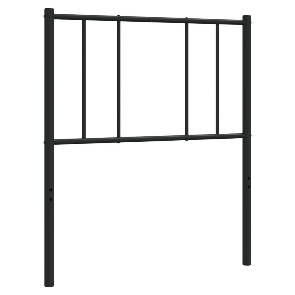 Metal Headboard Black 75 cm