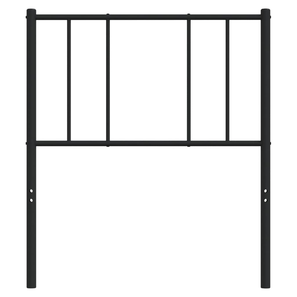 Metal Headboard Black 75 cm