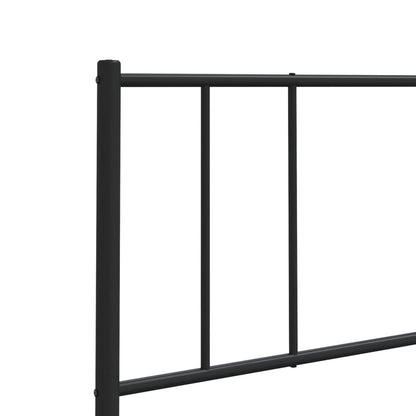 Metal Headboard Black 75 cm