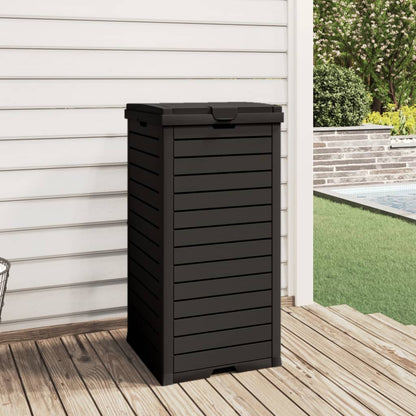 Outdoor Garbage Bin Black 41x41x86 cm Polypropylene