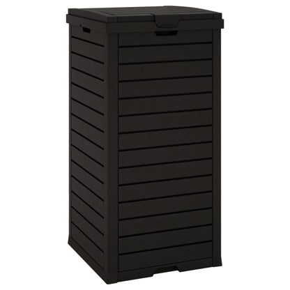 Outdoor Garbage Bin Black 41x41x86 cm Polypropylene