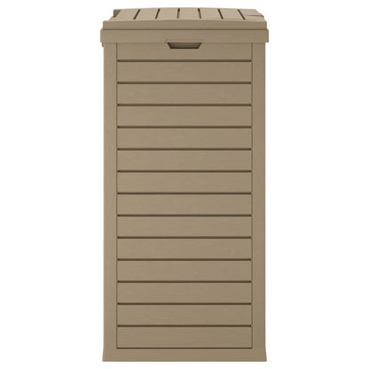 Outdoor Garbage Bin Light Brown 41x41x86 cm Polypropylene