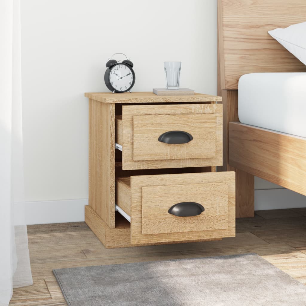 Bedside Cabinet Sonoma Oak 39x39x47.5 cm Engineered Wood