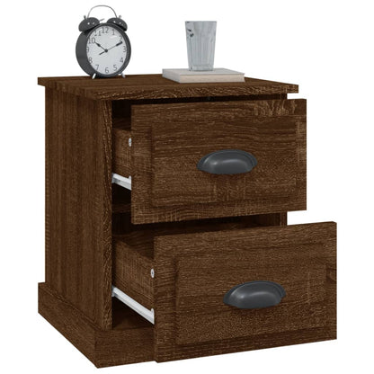 Bedside Cabinets 2 pcs Brown Oak 39x39x47.5 cm Engineered Wood