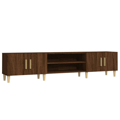 TV Cabinet Brown Oak 180x31.5x40 cm Engineered Wood