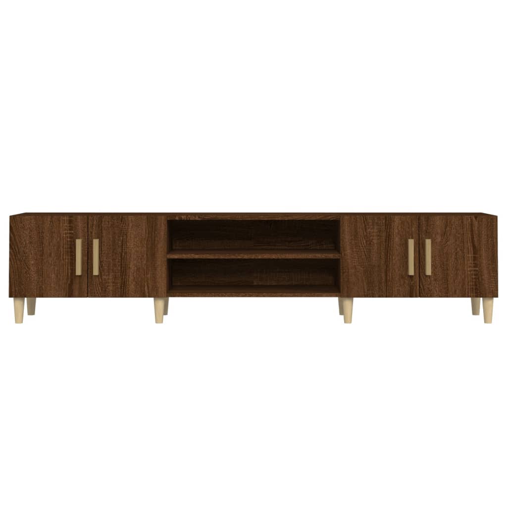 TV Cabinet Brown Oak 180x31.5x40 cm Engineered Wood