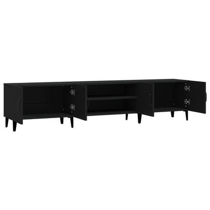 TV Cabinet Black 180x31.5x40 cm Engineered Wood