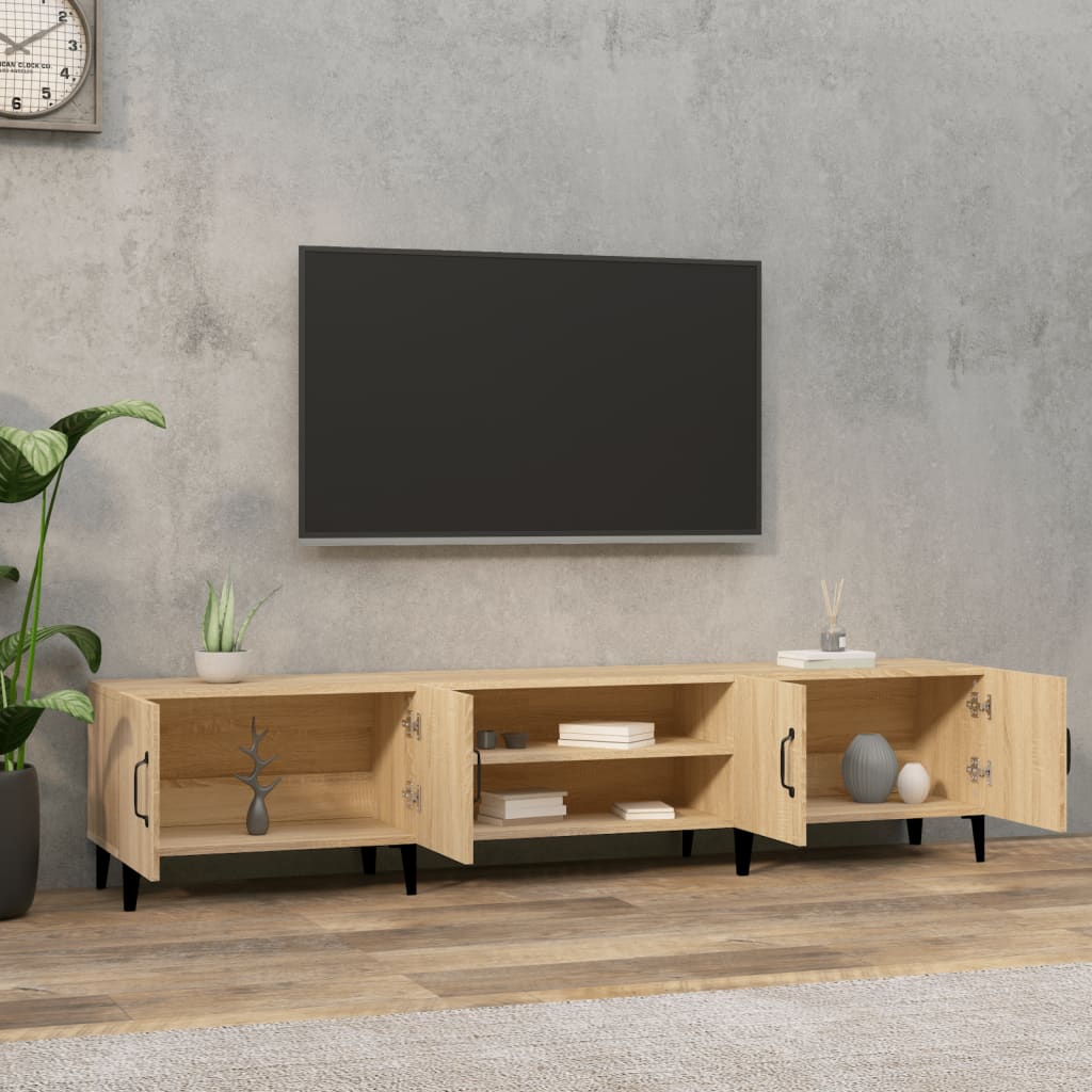 TV Cabinet Sonoma Oak 180x31.5x40 cm Engineered Wood