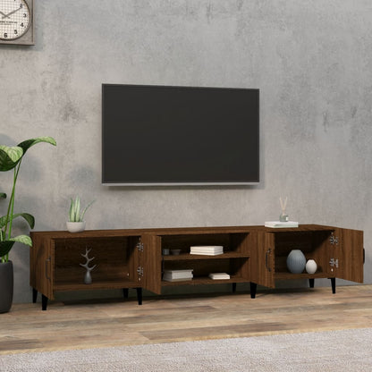 TV Cabinet Brown Oak 180x31.5x40 cm Engineered Wood