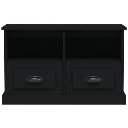 TV Cabinet Black 80x35x50 cm Engineered Wood