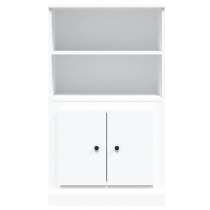 Highboard White 60x35.5x103.5 cm Engineered Wood