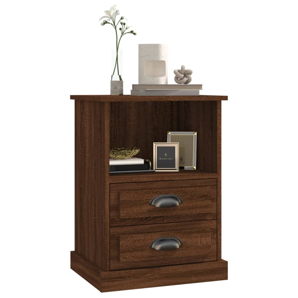 Bedside Cabinets 2 pcs Brown Oak 43x36x60 cm