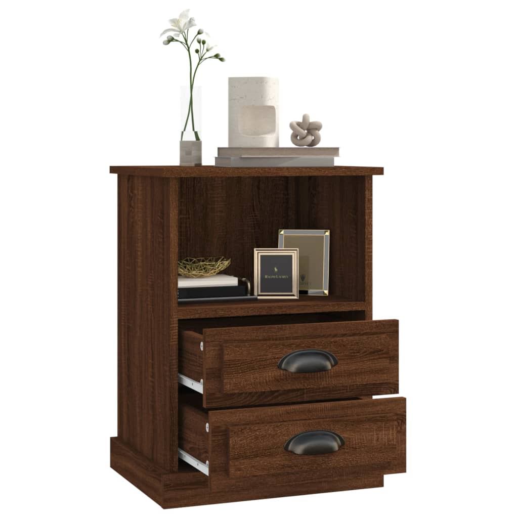 Bedside Cabinets 2 pcs Brown Oak 43x36x60 cm