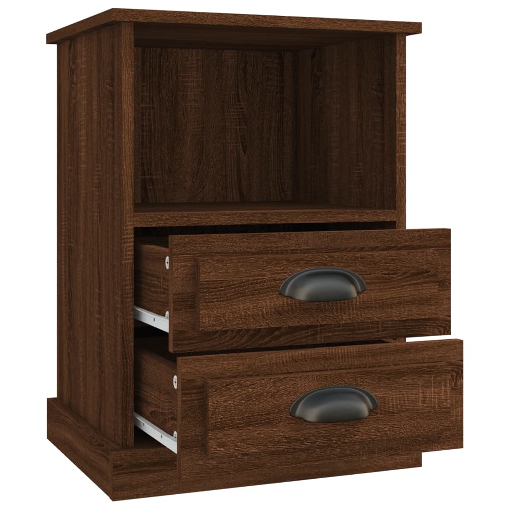 Bedside Cabinets 2 pcs Brown Oak 43x36x60 cm