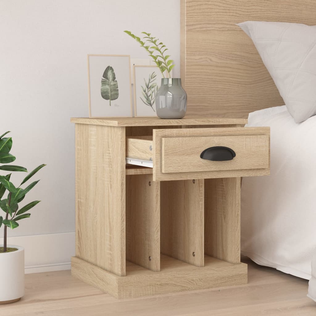 Bedside Cabinet Sonoma Oak 43x36x50 cm