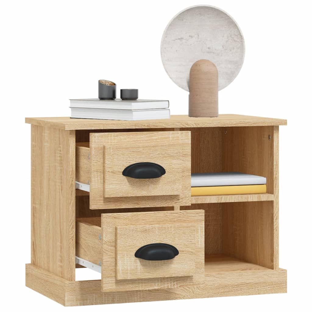 Bedside Cabinet Sonoma Oak 60x35.5x45 cm