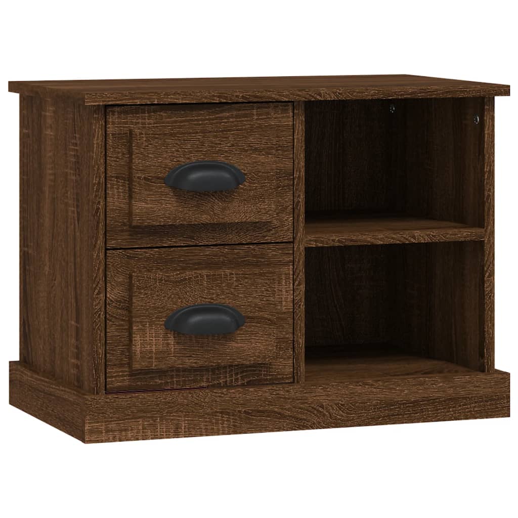 Bedside Cabinet Brown Oak 60x35.5x45 cm