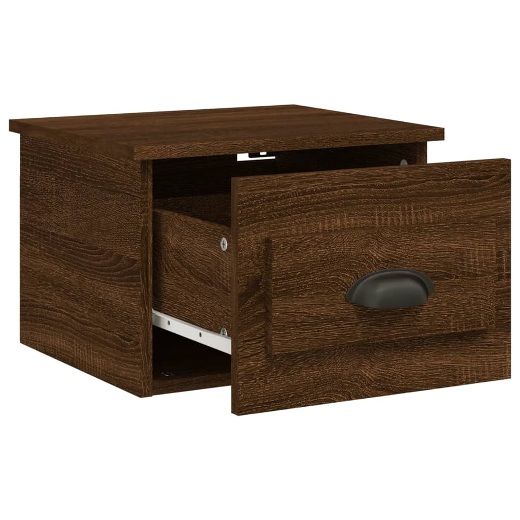 Wall-mounted Bedside Cabinets 2 pcs Brown Oak 41.5x36x28cm