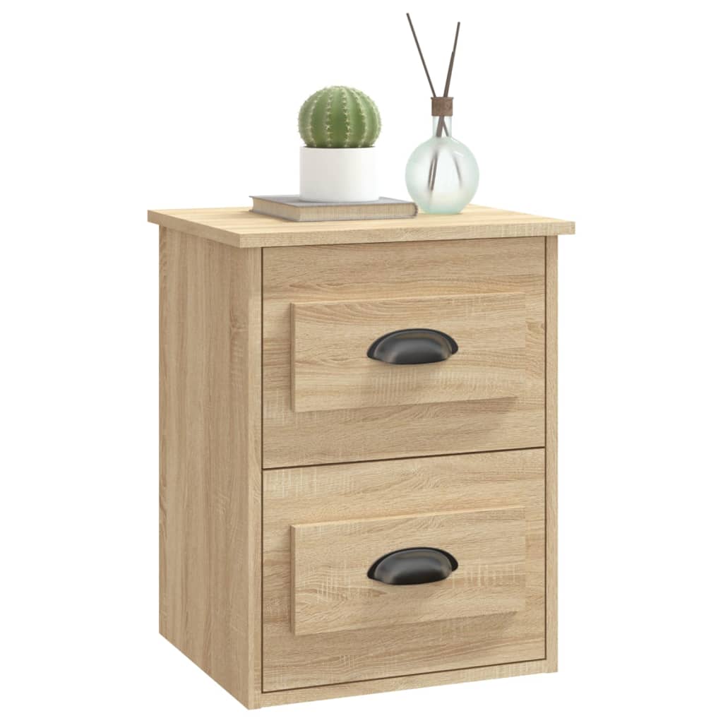 Wall-mounted Bedside Cabinets 2 pcs Sonoma Oak 41.5x36x53cm