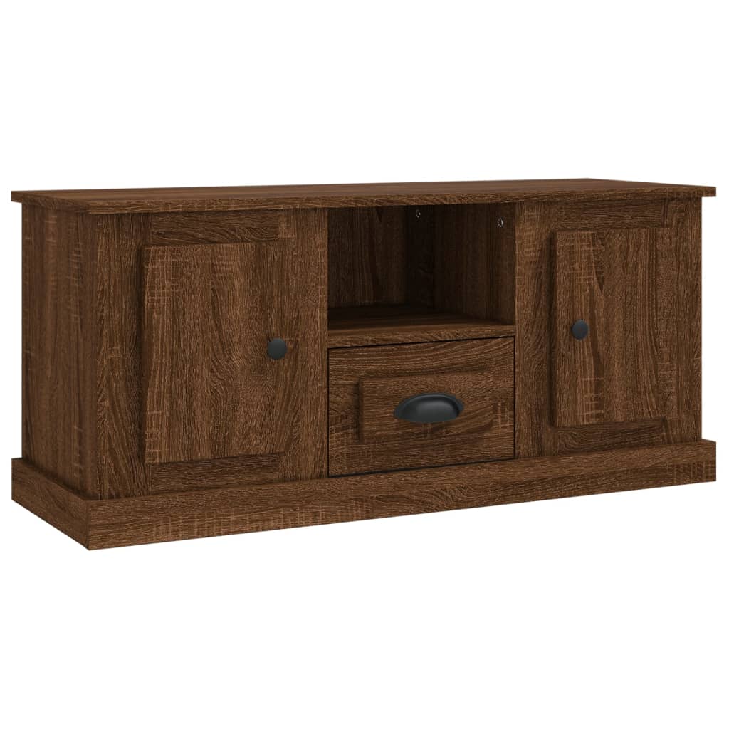 TV Cabinet Brown Oak 100x35.5x45 cm Engineered Wood