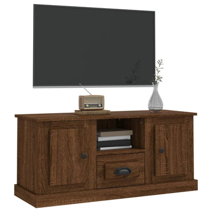 TV Cabinet Brown Oak 100x35.5x45 cm Engineered Wood