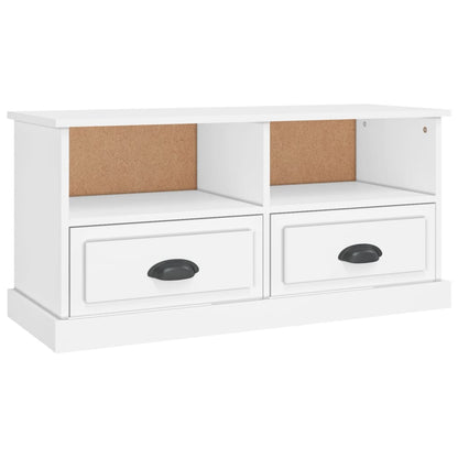 TV Cabinet White 93x35.5x45 cm Engineered Wood