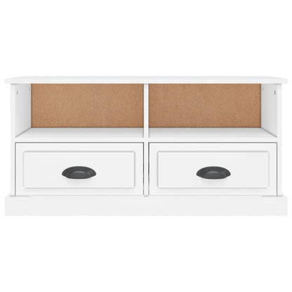 TV Cabinet White 93x35.5x45 cm Engineered Wood