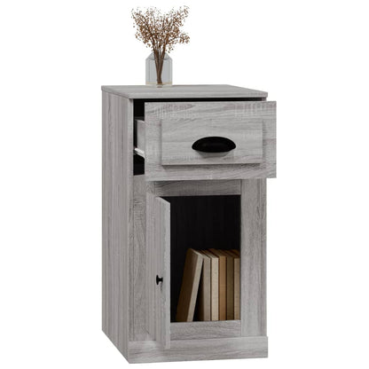 Side Cabinet with Drawer Grey Sonoma 40x50x75 cm Engineered Wood