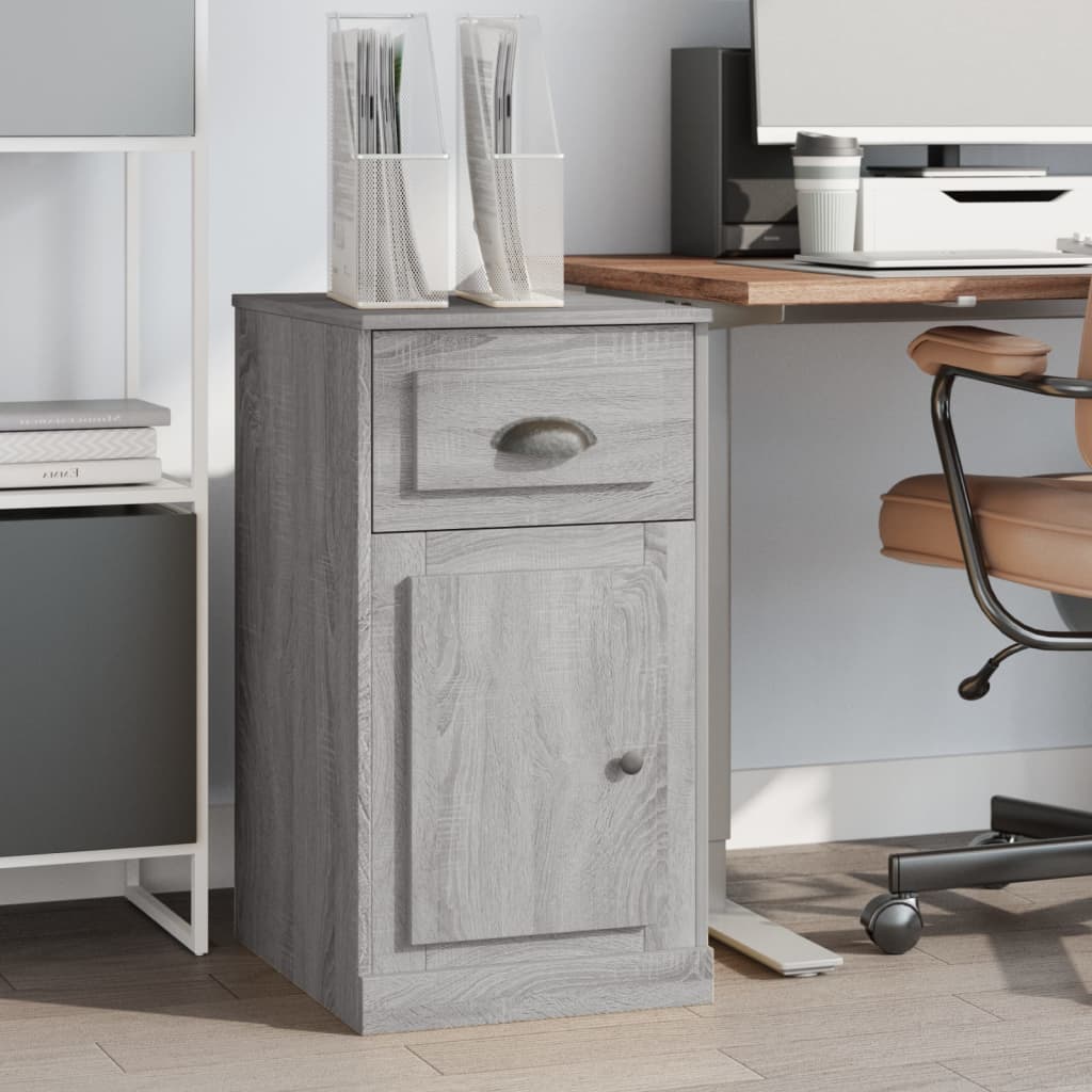 Side Cabinet with Drawer Grey Sonoma 40x50x75 cm Engineered Wood