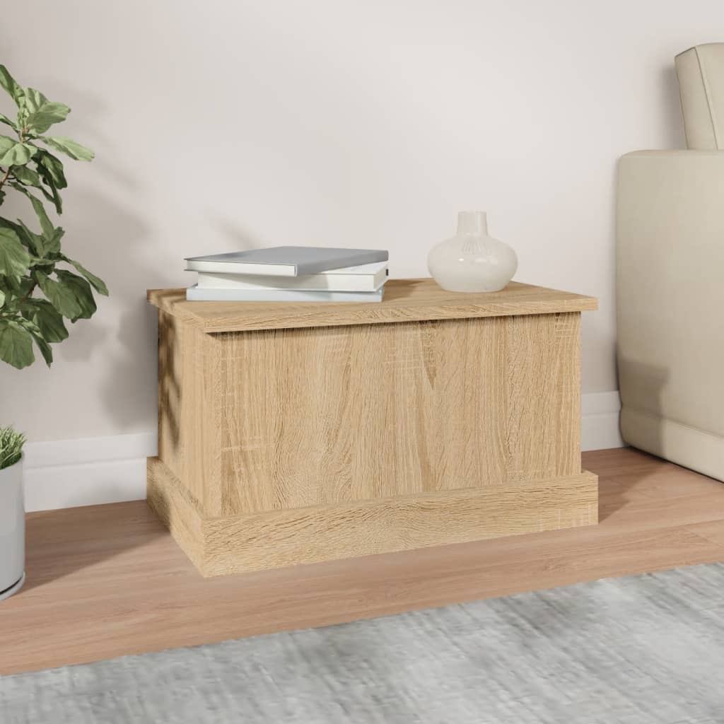 Storage Box Sonoma Oak 50x30x28 cm Engineered Wood