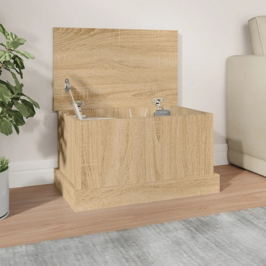 Storage Box Sonoma Oak 50x30x28 cm Engineered Wood