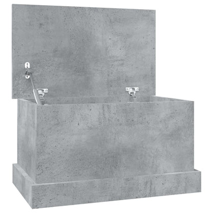 Storage Box Concrete Grey 50x30x28 cm Engineered Wood