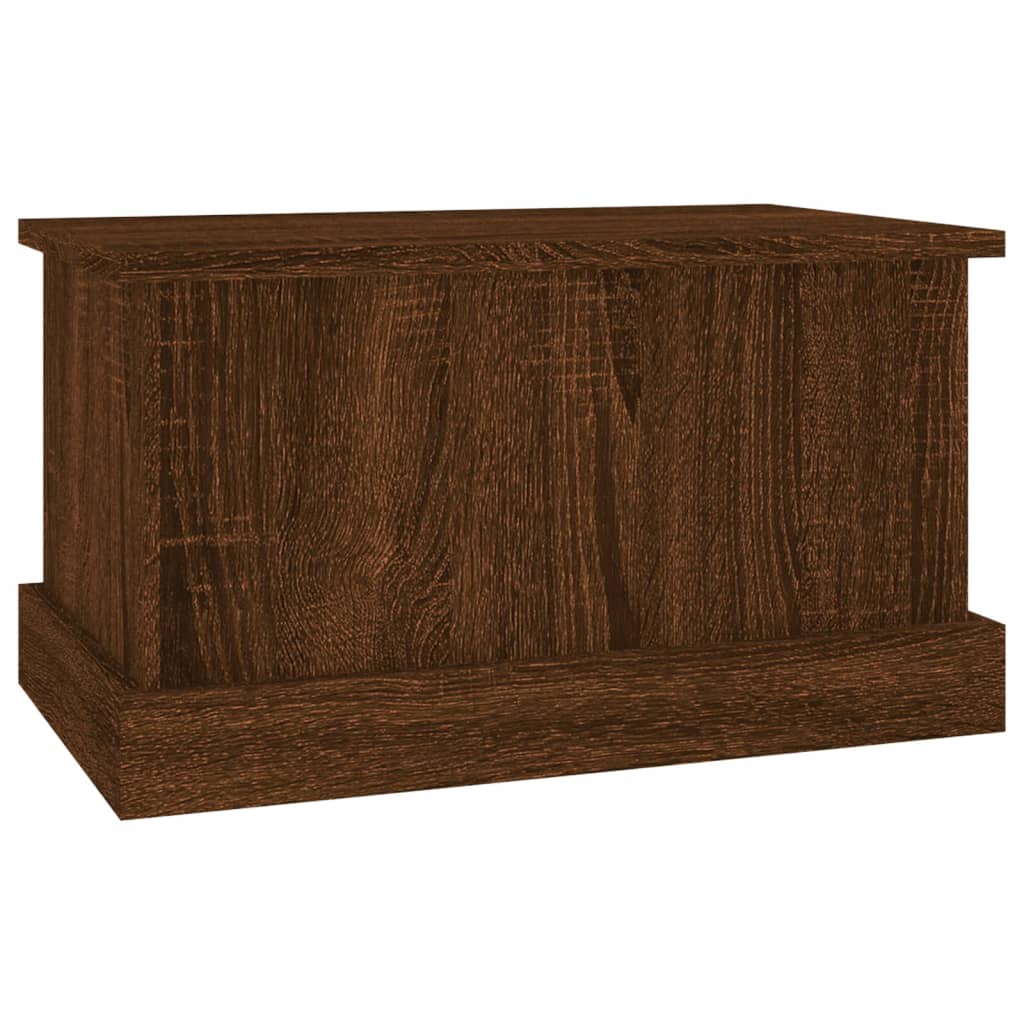 Storage Box Brown Oak 50x30x28 cm Engineered Wood